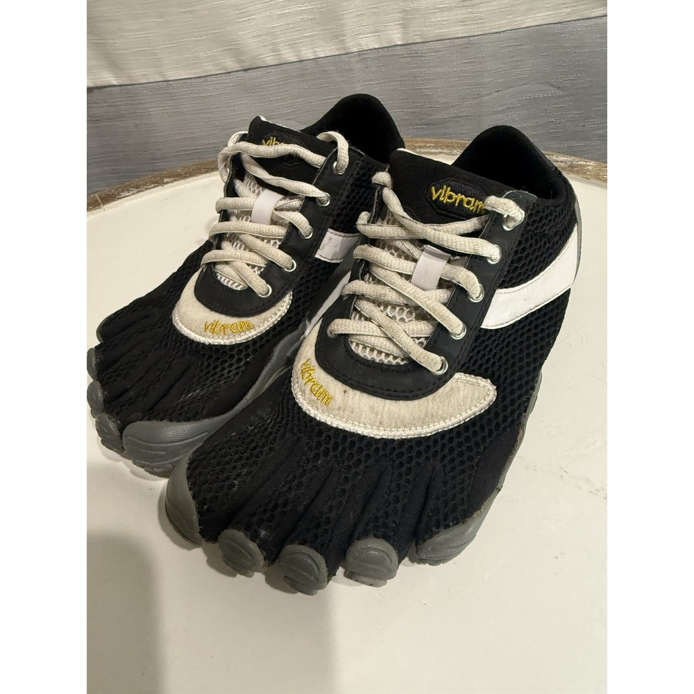 Vibram Fivefingers Shoes M338 Black White Vibrant EU-Sz M 39 Men 6.5